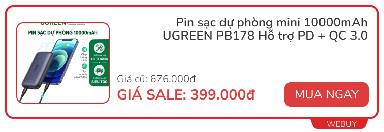Loạt phụ kiện công nghệ giảm sâu tới 50% cuối tháng, nhiều món hè này đi du lịch sẽ rất cần - Ảnh 7. Loạt phụ kiện công nghệ giảm sâu tới 50% cuối tháng, nhiều món hè này đi du lịch sẽ rất cần - Ảnh 7.
