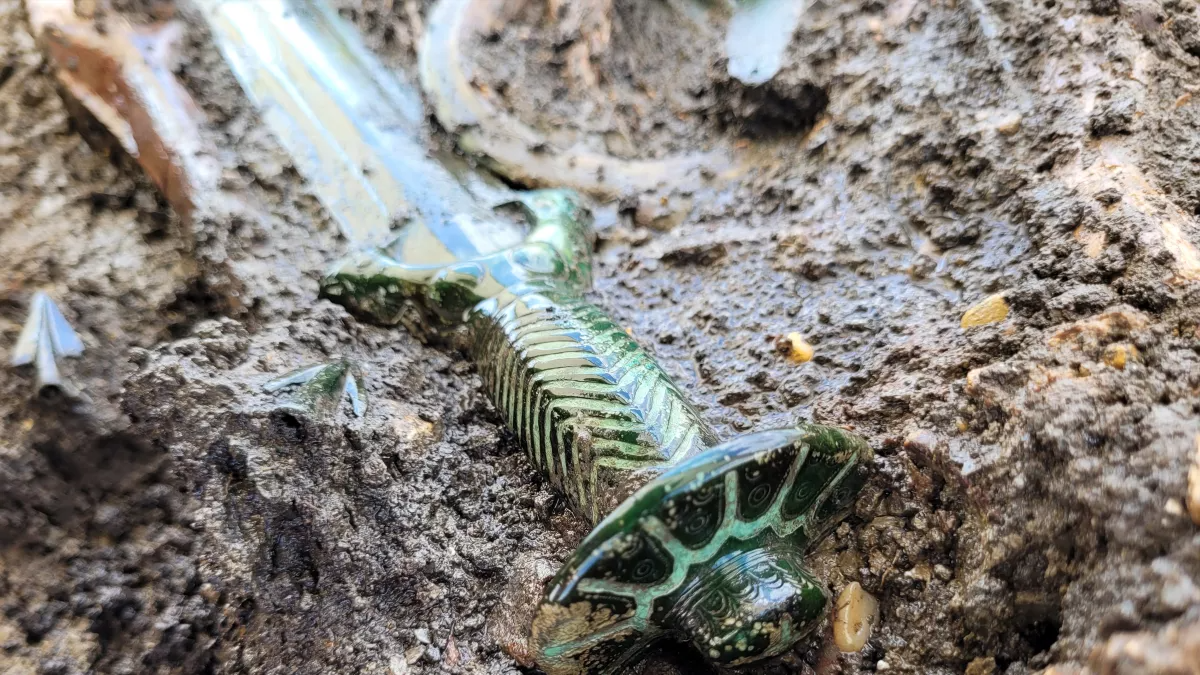 Thanh kiếm 'Bát giác' vẫn sáng bóng như mới sau 3000 năm - Ảnh 1. Thanh kiếm 'Bát giác' vẫn sáng bóng như mới sau 3000 năm - Ảnh 1.