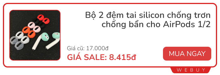 5 phụ kiện tai nghe Apple, Samsung ai cũng nên có, tiện mua ngay vì đang "sale hết" còn dưới 49.000đ trên Lazada - Ảnh 1. 5 phụ kiện tai nghe Apple, Samsung ai cũng nên có, tiện mua ngay vì đang "sale hết" còn dưới 49.000đ trên Lazada - Ảnh 1.