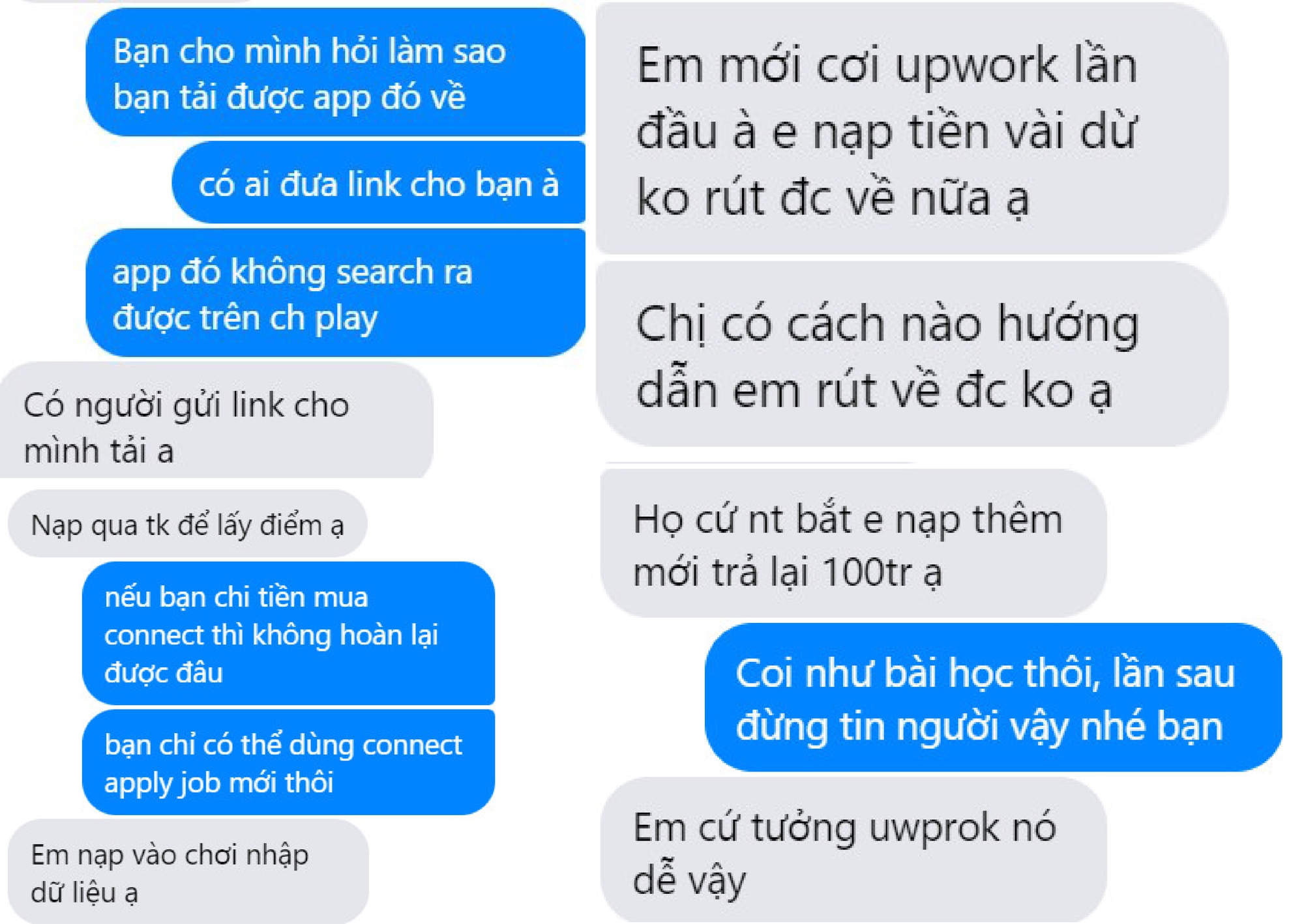 Cảnh báo: Freelancer bị lừa hàng trăm triệu đồng qua ứng dụng tìm việc giả - Ảnh 2. Cảnh báo: Freelancer bị lừa hàng trăm triệu đồng qua ứng dụng tìm việc giả - Ảnh 2.