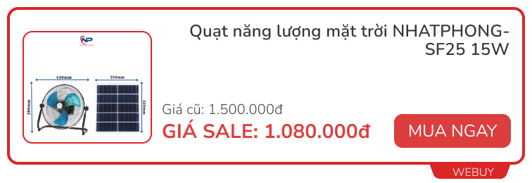 Đồ tích điện, sản phẩm năng lượng mặt trời giảm đến 50%, mùa cúp điện luân phiên nhà nào cũng cần - Ảnh 6. Đồ tích điện, sản phẩm năng lượng mặt trời giảm đến 50%, mùa cúp điện luân phiên nhà nào cũng cần - Ảnh 6.