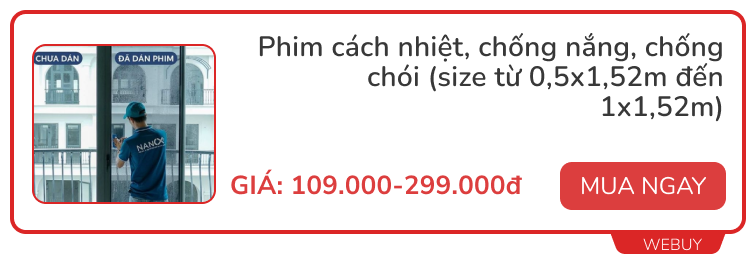 Loạt sản phẩm chống nóng, cách nhiệt hiệu quả cho nhà ở mà không cần điện, giá chỉ từ 25.000đ - Ảnh 4. Loạt sản phẩm chống nóng, cách nhiệt hiệu quả cho nhà ở mà không cần điện, giá chỉ từ 25.000đ - Ảnh 4.