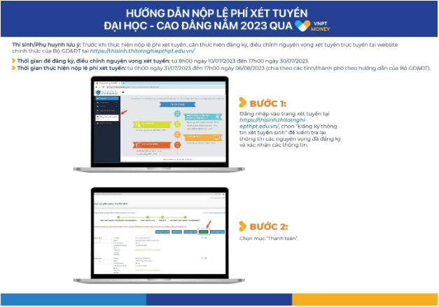 Nhanh tay thanh toán lệ phí xét tuyển đại học bằng cách quét mã VietQR với VNPT Money - Ảnh 1. Nhanh tay thanh toán lệ phí xét tuyển đại học bằng cách quét mã VietQR với VNPT Money - Ảnh 1.