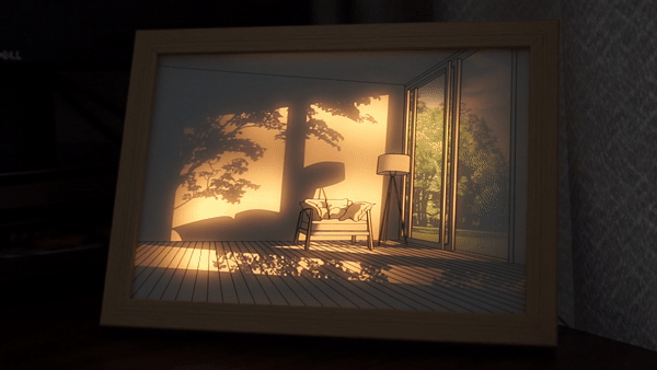 Tranh đèn đẹp lung linh, biến hình chỉ với 1 nút bấm giá chưa đến 200.000đ đang gây sốt mạng xã hội - Ảnh 5. Tranh đèn đẹp lung linh, biến hình chỉ với 1 nút bấm giá chưa đến 200.000đ đang gây sốt mạng xã hội - Ảnh 5.