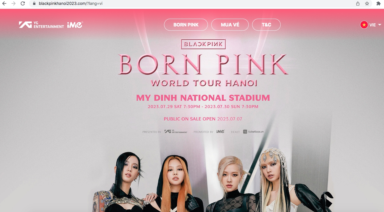 Đơn vị ph&aacute;t h&agrave;nh v&eacute; concert BLACKPINK bị giả mạo website, nhắn tin cho fan để pass v&eacute; - Ảnh 2.