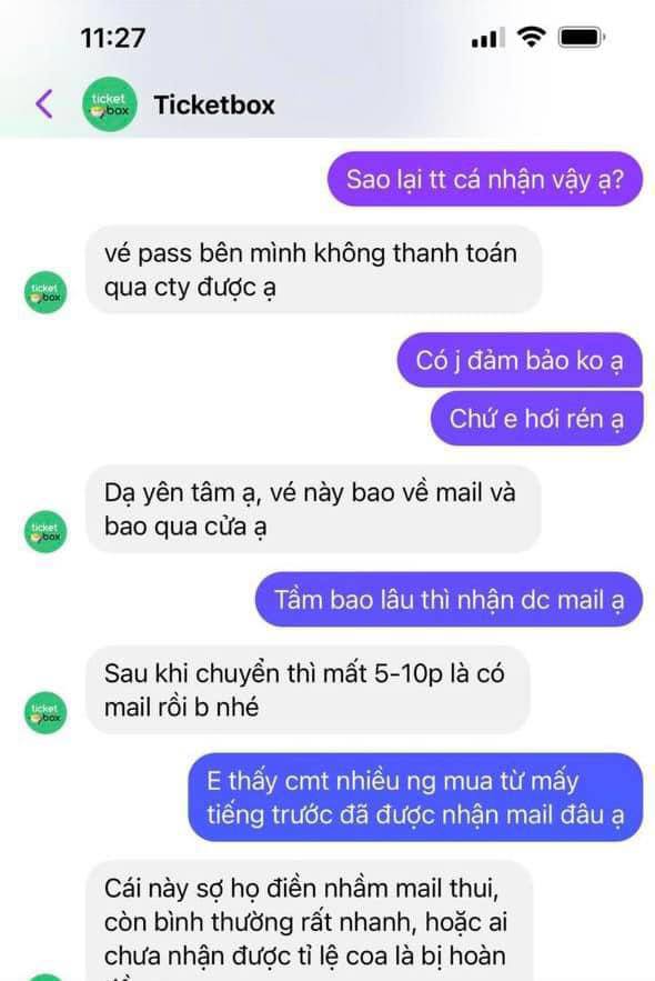 Đơn vị ph&aacute;t h&agrave;nh v&eacute; concert BLACKPINK bị giả mạo website, nhắn tin cho fan để pass v&eacute; - Ảnh 4.