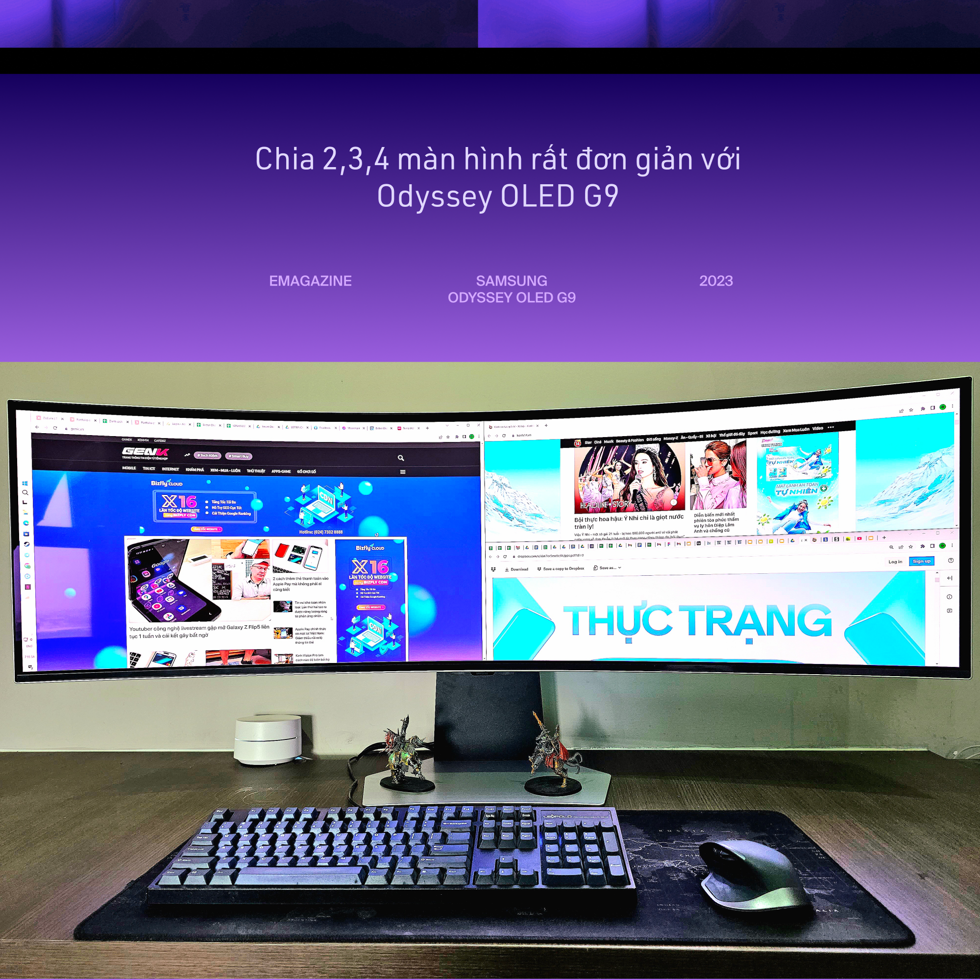 Trải nghiệm màn hình Samsung Odyssey OLED G9 - ước mơ của mọi người dùng máy tính - Ảnh 11. Trải nghiệm màn hình Samsung Odyssey OLED G9 - ước mơ của mọi người dùng máy tính - Ảnh 11.