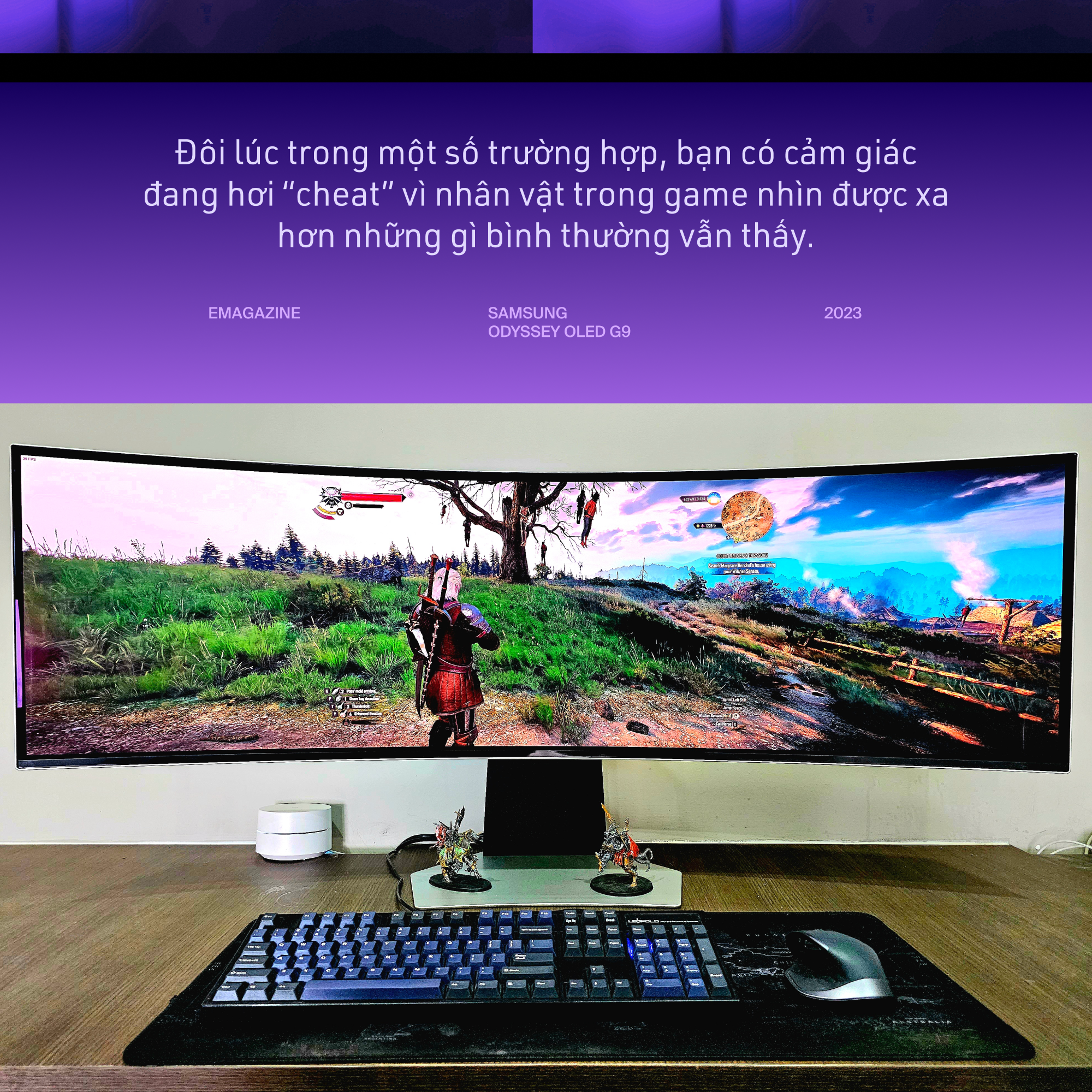 Trải nghiệm màn hình Samsung Odyssey OLED G9 - ước mơ của mọi người dùng máy tính - Ảnh 3. Trải nghiệm màn hình Samsung Odyssey OLED G9 - ước mơ của mọi người dùng máy tính - Ảnh 3.