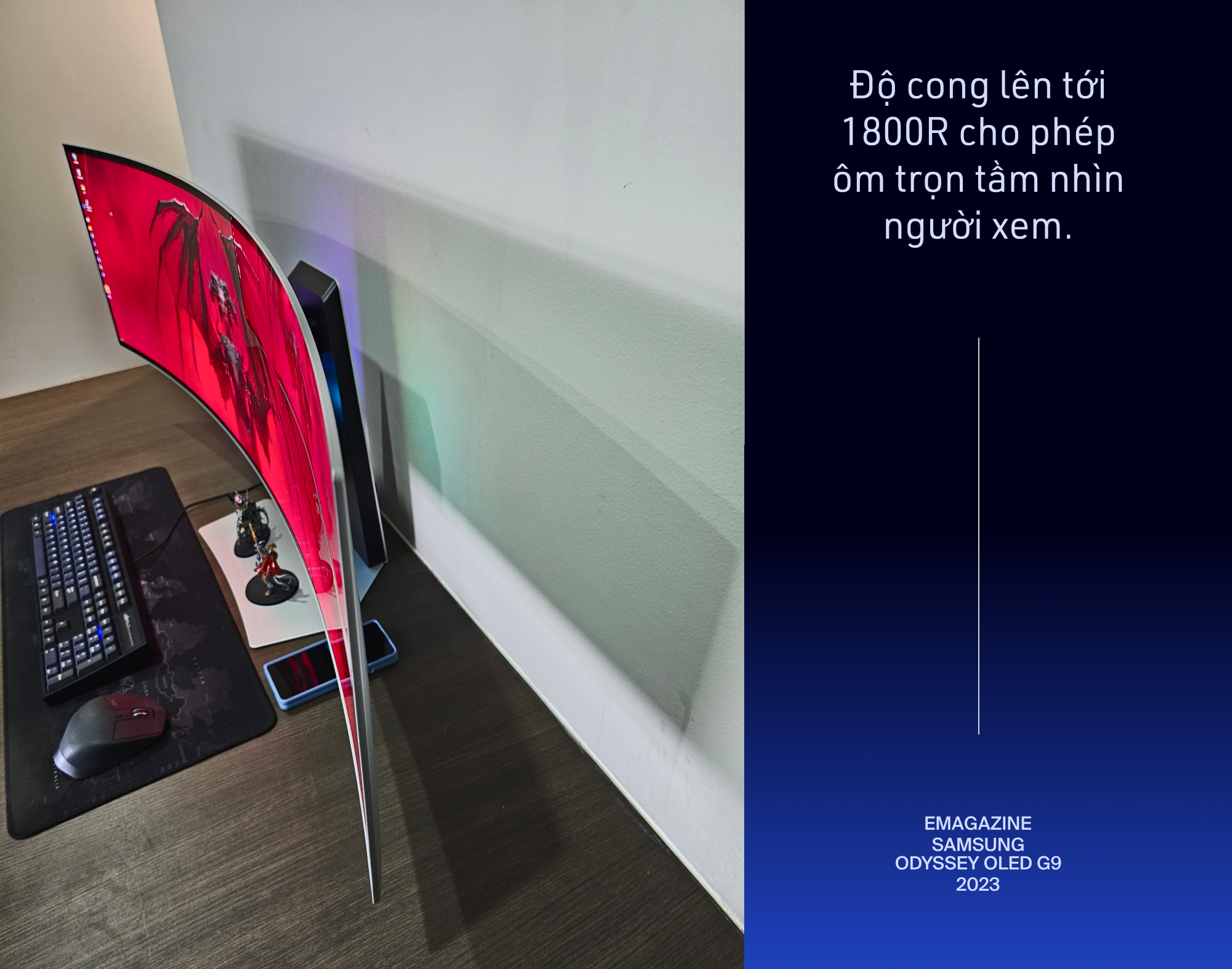 Trải nghiệm màn hình Samsung Odyssey OLED G9 - ước mơ của mọi người dùng máy tính - Ảnh 6. Trải nghiệm màn hình Samsung Odyssey OLED G9 - ước mơ của mọi người dùng máy tính - Ảnh 6.