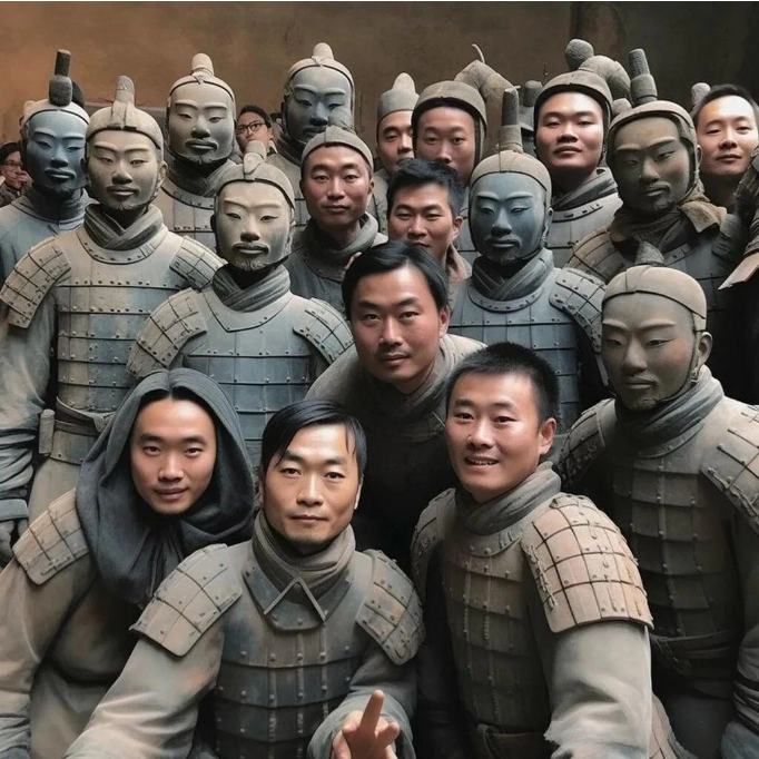 Dùng AI vẽ lại khuôn mặt đội quân đất nung và cái kết khiến ai cũng phải dụi mắt mấy lần - Ảnh 3. Dùng AI vẽ lại khuôn mặt đội quân đất nung và cái kết khiến ai cũng phải dụi mắt mấy lần - Ảnh 3.