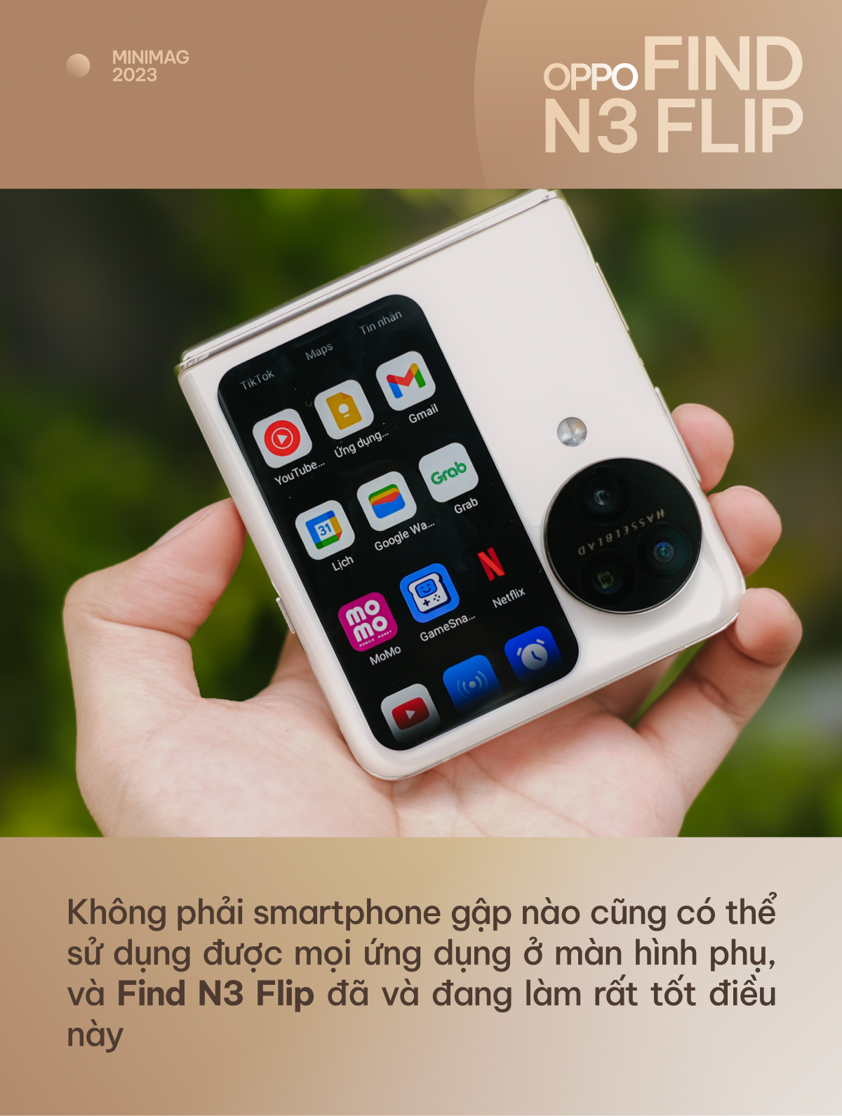 Một ngày trải nghiệm màn hình phụ của OPPO Find N3 Flip: Chân ái smartphone gập là đây chứ đâu!- Ảnh 7. Một ngày trải nghiệm màn hình phụ của OPPO Find N3 Flip: Chân ái smartphone gập là đây chứ đâu!- Ảnh 7.
