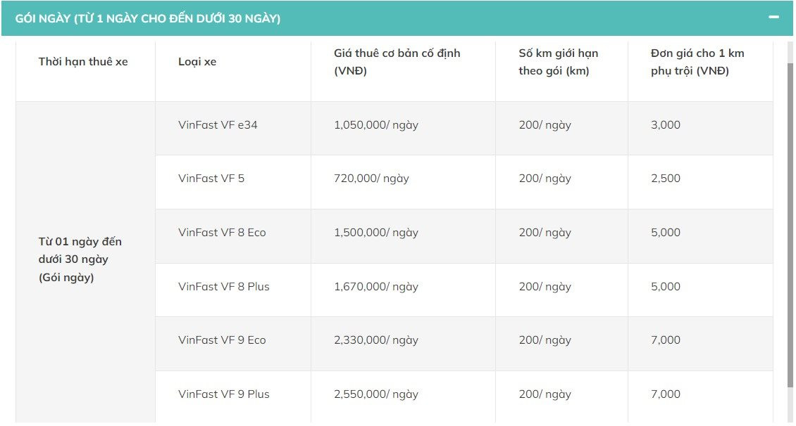 Xanh SM tung dịch vụ cho thu&ecirc; xe dịp Tết, cao nhất 34,4 triệu đồng cho 10 ng&agrave;y- Ảnh 2.