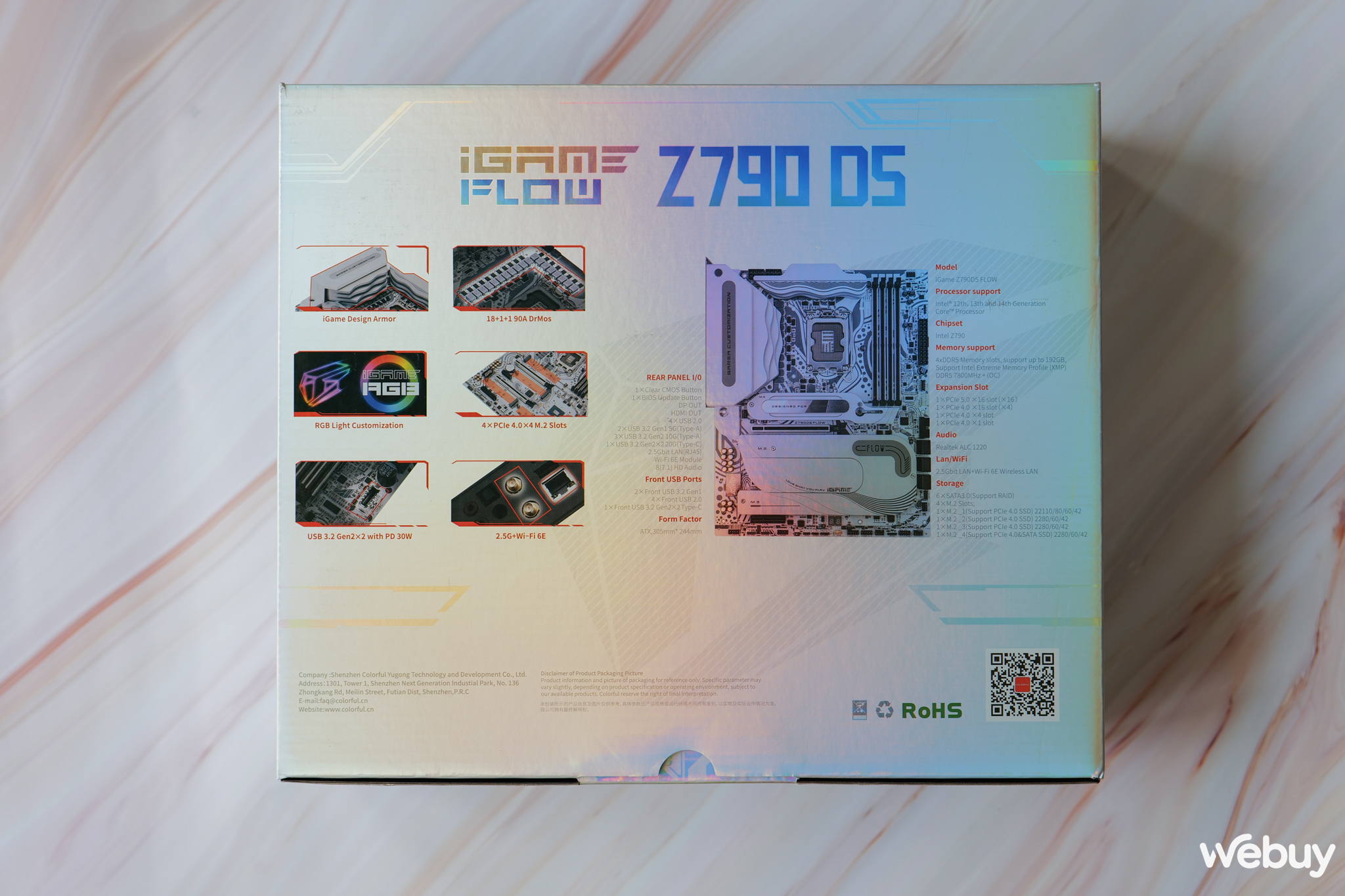 Trên tay Colorful iGame Z790D5 FLOW: mainboard màu trắng cho các cấu hình Intel cao cấp- Ảnh 2. Trên tay Colorful iGame Z790D5 FLOW: mainboard màu trắng cho các cấu hình Intel cao cấp- Ảnh 2.