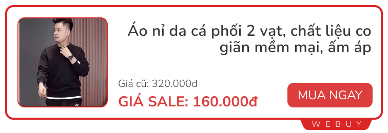 Tranh thủ dịp Sale đầu năm vợt ngay các deal quần áo, phụ kiện chính hãng giá rẻ để diện Tết âm- Ảnh 5. Tranh thủ dịp Sale đầu năm vợt ngay các deal quần áo, phụ kiện chính hãng giá rẻ để diện Tết âm- Ảnh 5.
