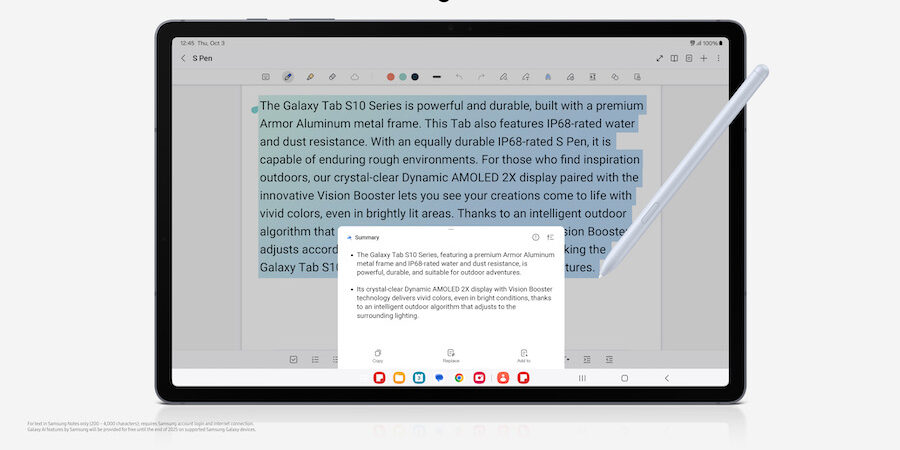 Biến Galaxy Tab S10 series th&agrave;nh &ldquo;m&aacute;y t&iacute;nh bảng c&oacute; AI đầu ti&ecirc;n&rdquo;, Samsung muốn tạo khoảng c&aacute;ch với đối thủ- Ảnh 2.
