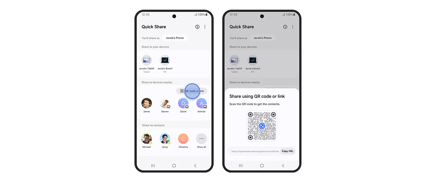 T&iacute;nh năng mở kh&oacute;a tương t&aacute;c ho&agrave;n to&agrave;n mới tr&ecirc;n bộ đ&ocirc;i Galaxy Z: Kh&aacute;m ph&aacute; Quick Share- Ảnh 3.