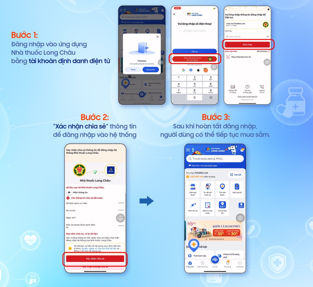 VNeID có thêm tiện ích mới, mua thuốc trực tuyến ngay trên ứng dụng- Ảnh 2. VNeID có thêm tiện ích mới, mua thuốc trực tuyến ngay trên ứng dụng- Ảnh 2.