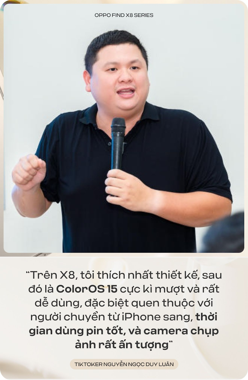 KOLs c&ocirc;ng nghệ n&oacute;i về OPPO Find X8 series &ldquo;như cơn mưa đổ xuống thị trường smartphone hạn h&aacute;n&rdquo;- Ảnh 4.