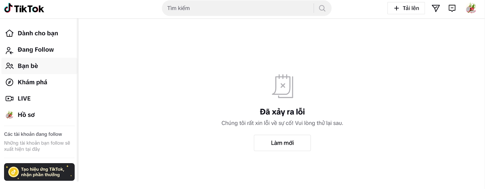 Hết bị &ldquo;đăng xuất&rdquo; Facebook, netizen than trời v&igrave; TikTok chập chờn- Ảnh 2.