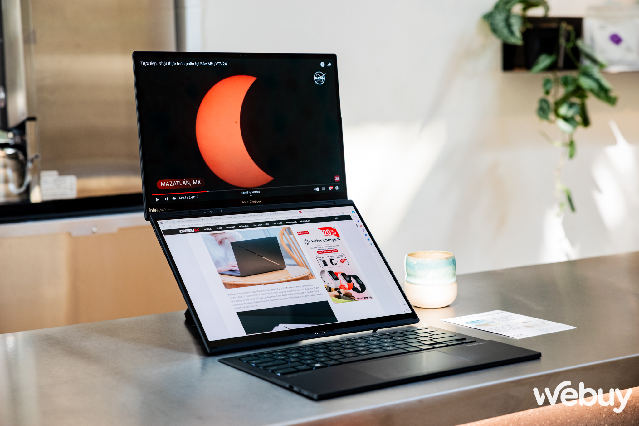 Cận cảnh ASUS Zenbook DUO: Laptop 2 m&agrave;n h&igrave;nh OLED, thiết kế th&ocirc;ng minh, lại c&ograve;n c&oacute; chip AI, đủ combo bước v&agrave;o năm 2024- Ảnh 10.