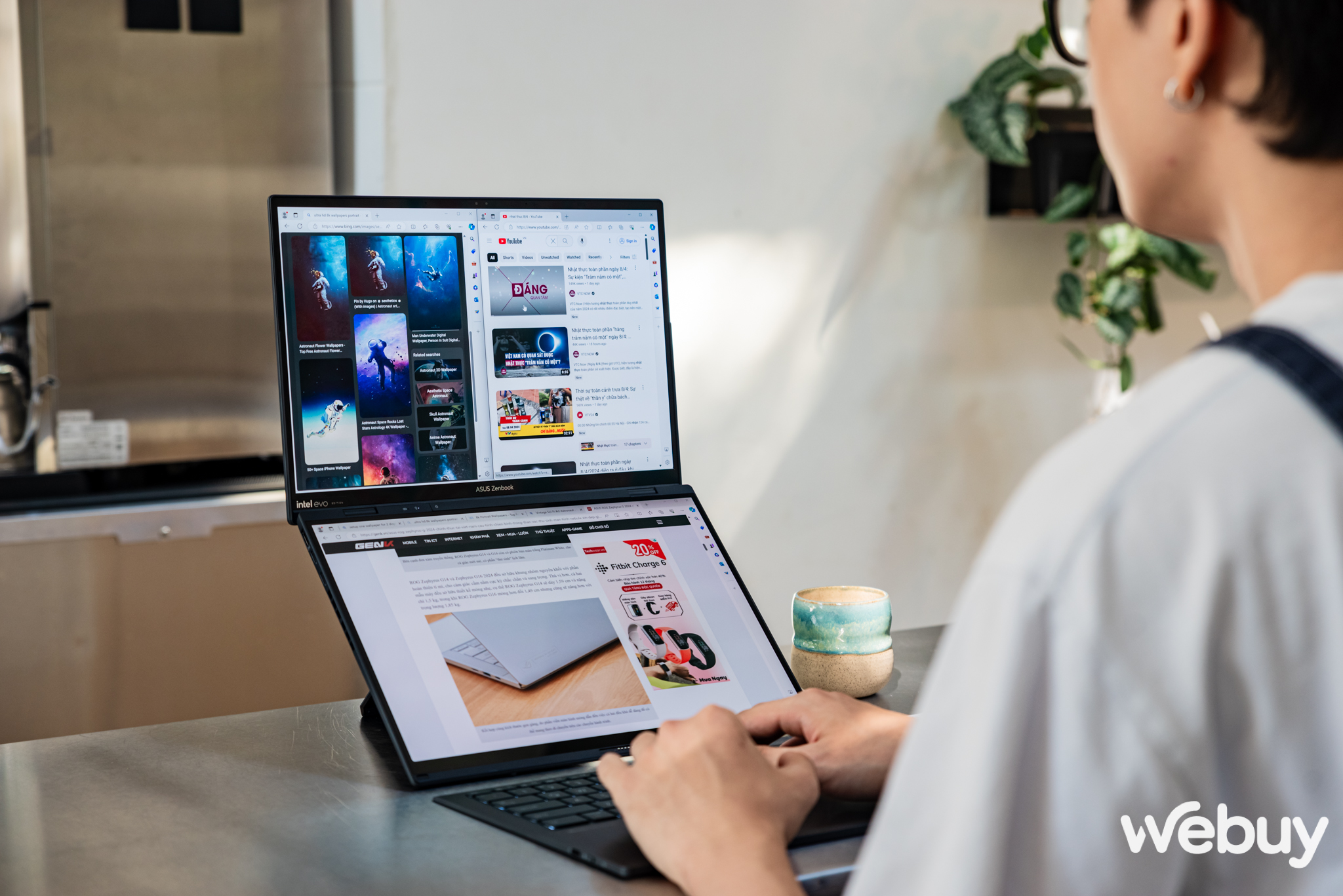 Cận cảnh ASUS Zenbook DUO: Laptop 2 m&agrave;n h&igrave;nh OLED, thiết kế th&ocirc;ng minh, lại c&ograve;n c&oacute; chip AI, đủ combo bước v&agrave;o năm 2024- Ảnh 20.