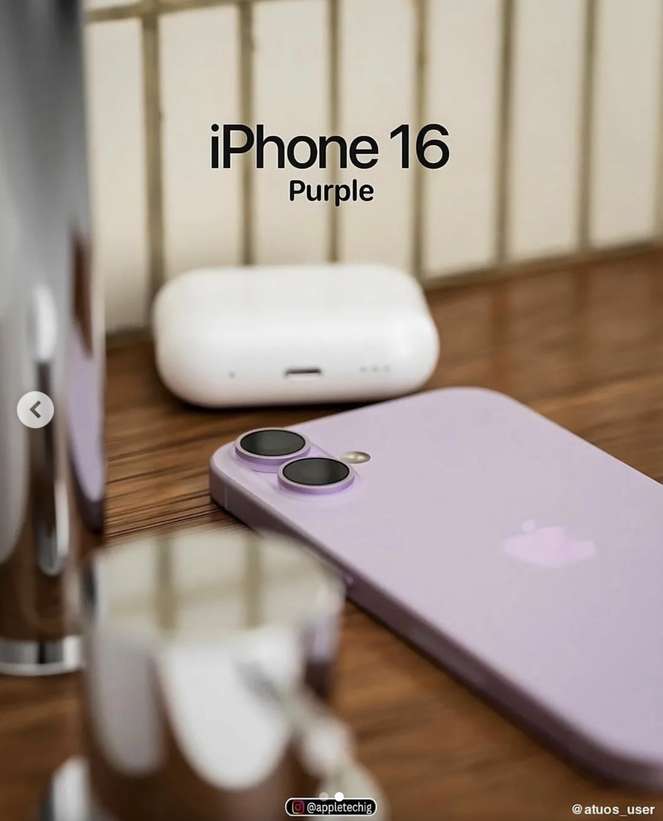 iPhone 16 màu tím đẹp lịm tim, thiết kế cụm camera mới!- Ảnh 2. iPhone 16 màu tím đẹp lịm tim, thiết kế cụm camera mới!- Ảnh 2.