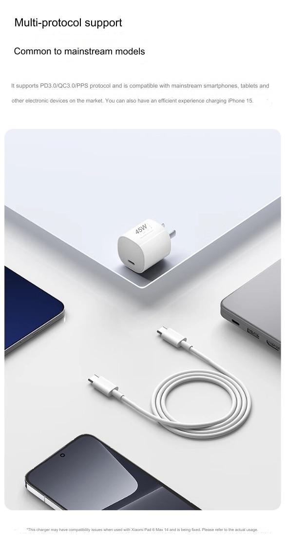 Xiaomi ra mắt bộ sạc GaN 45W: Cổng USB-C, thiết kế siêu nhỏ gọn, giá 207.000 đồng- Ảnh 2. Xiaomi ra mắt bộ sạc GaN 45W: Cổng USB-C, thiết kế siêu nhỏ gọn, giá 207.000 đồng- Ảnh 2.