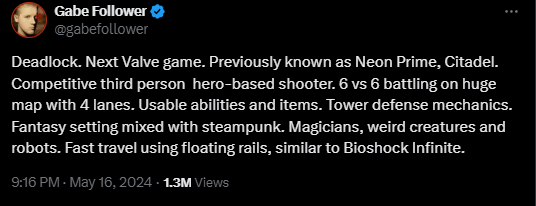 Rò rỉ thông tin và hình ảnh về Deadlock, dự án game tiếp theo của Valve- Ảnh 1. Rò rỉ thông tin và hình ảnh về Deadlock, dự án game tiếp theo của Valve- Ảnh 1.