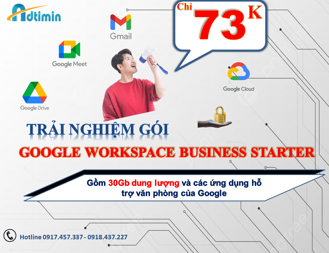 Công ty Truyền thông Adtimin cung cấp dịch vụ Google Workspace giá tốt hiện nay- Ảnh 3. Công ty Truyền thông Adtimin cung cấp dịch vụ Google Workspace giá tốt hiện nay- Ảnh 3.