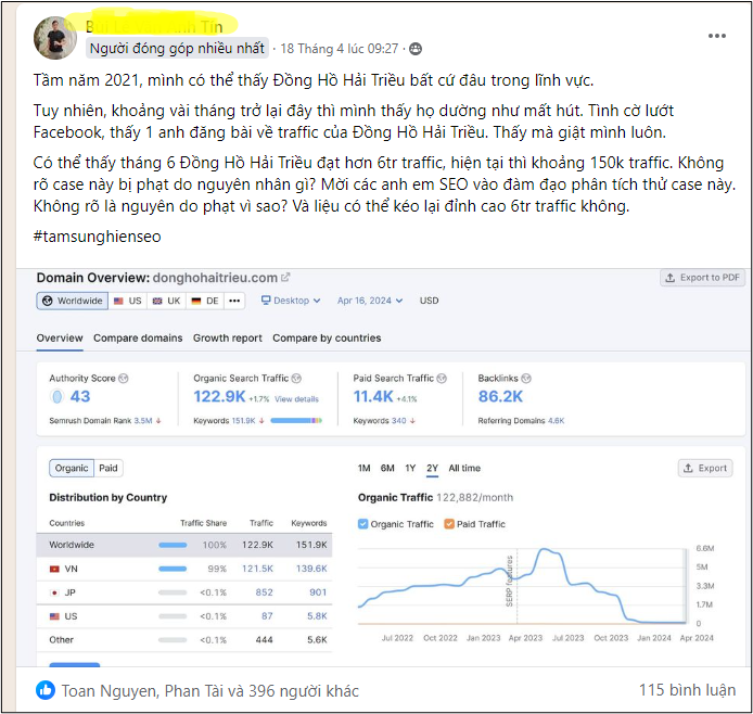 Google ph&aacute;t h&agrave;nh bản cập nhật thuật to&aacute;n lớn nhất thập kỷ, h&agrave;ng loạt website &ldquo;k&ecirc;u g&agrave;o&rdquo; v&igrave; tụt rank, mất lượt truy cập- Ảnh 5.
