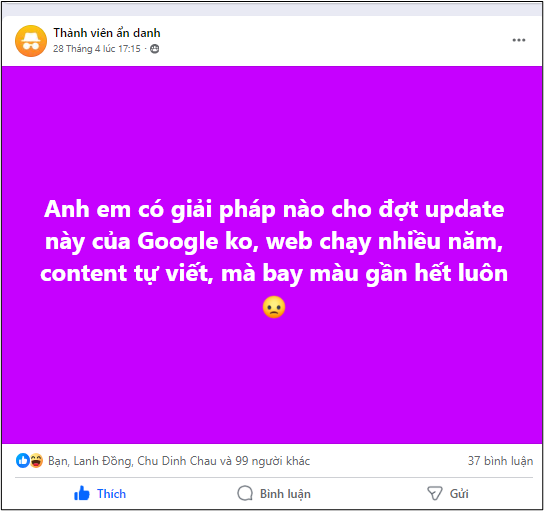 Google ph&aacute;t h&agrave;nh bản cập nhật thuật to&aacute;n lớn nhất thập kỷ, h&agrave;ng loạt website &ldquo;k&ecirc;u g&agrave;o&rdquo; v&igrave; tụt rank, mất lượt truy cập- Ảnh 4.