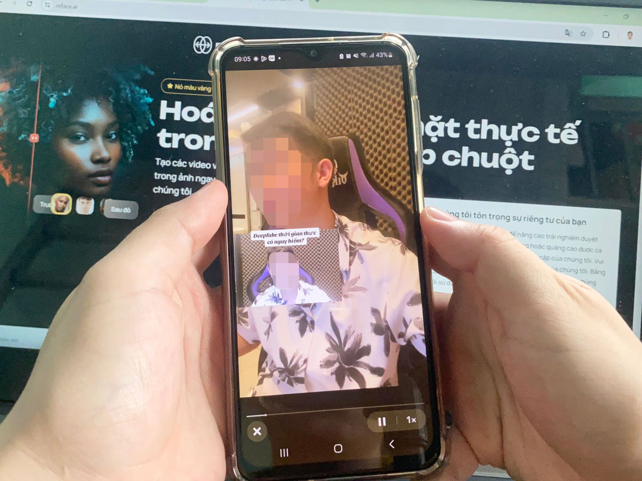 Thủ đoạn lừa đảo bằng công nghệ deepfake ngày càng gia tăng và tinh vi Ảnh: LÊ TỈNH Thủ đoạn lừa đảo bằng công nghệ deepfake ngày càng gia tăng và tinh vi Ảnh: LÊ TỈNH