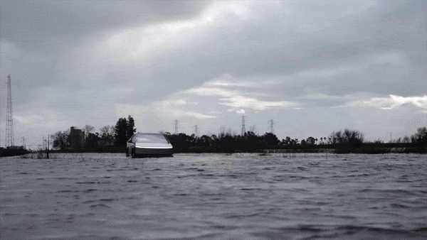 YouTuber kiểm tra khả năng lội nước của Tesla Cybertruck: h&oacute;a ra tuy&ecirc;n bố của &ocirc;ng Elon Musk l&agrave; thật- Ảnh 1.