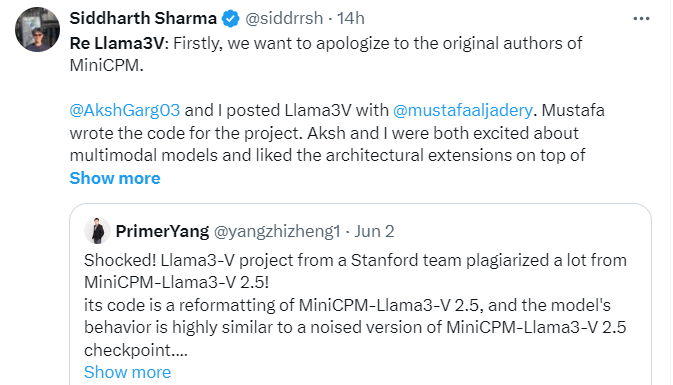 Nh&oacute;m sinh vi&ecirc;n Stanford khoe m&ocirc; h&igrave;nh AI "tự l&agrave;m" mạnh ngang GPT-4V v&agrave; Gemini Ultra, ai ngờ ch&acirc;n tướng lại l&agrave; h&agrave;ng "đạo nh&aacute;i" m&ocirc; h&igrave;nh AI của Trung Quốc- Ảnh 1.