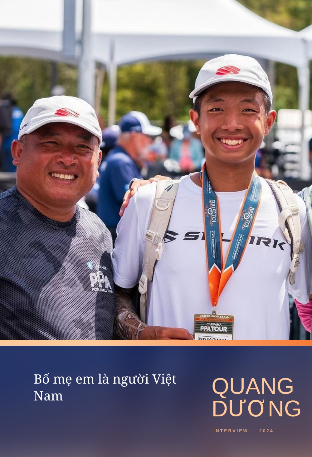 Quang Dương - Thần đồng Pickleball vừa vô địch thế giới: Bố mẹ em là người Việt Nam!- Ảnh 2. Quang Dương - Thần đồng Pickleball vừa vô địch thế giới: Bố mẹ em là người Việt Nam!- Ảnh 2.