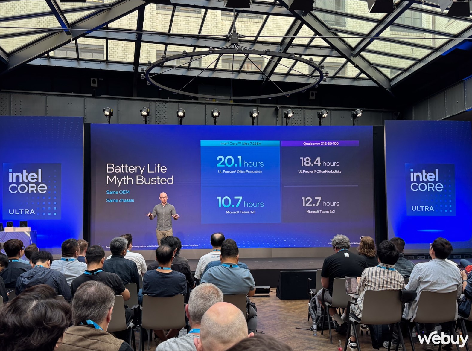 Với Core Ultra Series 2, Intel đã khẳng định thế nào là laptop mỏng nhẹ có thể chơi game được- Ảnh 5. Với Core Ultra Series 2, Intel đã khẳng định thế nào là laptop mỏng nhẹ có thể chơi game được- Ảnh 5.