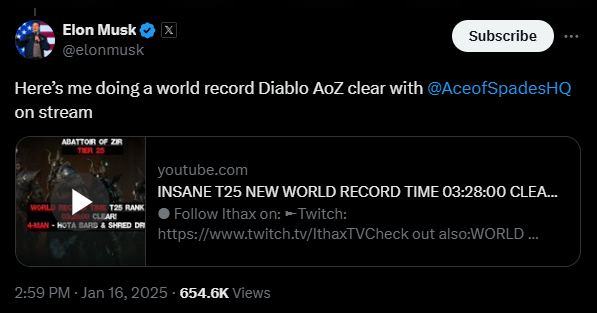 Elon Musk cay c&uacute; khi bị chỉ tr&iacute;ch kỹ năng chơi game, &ocirc;ng l&ecirc;n X đăng b&agrave;i &ldquo;b&oacute;c phốt&rdquo; nhưng lại bị cộng đồng &ldquo;check VAR&rdquo;- Ảnh 4.