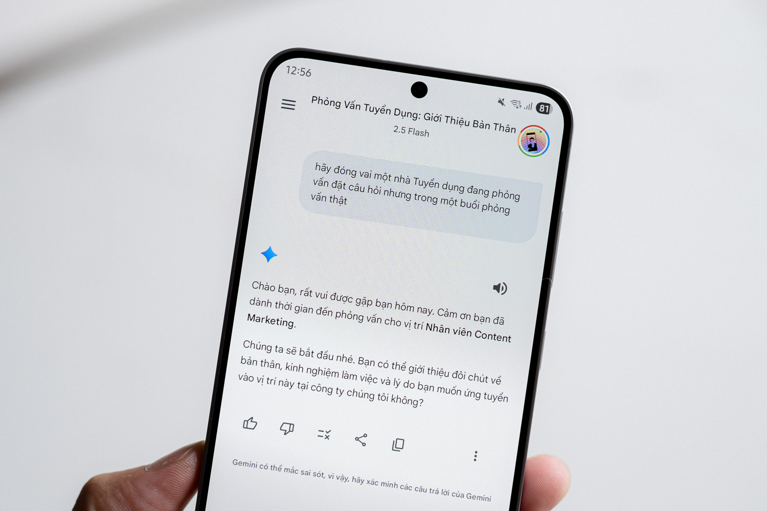 Bạn thử chi&ecirc;u n&agrave;y chưa: Tập dượt phỏng vấn tuyển dụng với AI trước khi phỏng vấn thật- Ảnh 2.