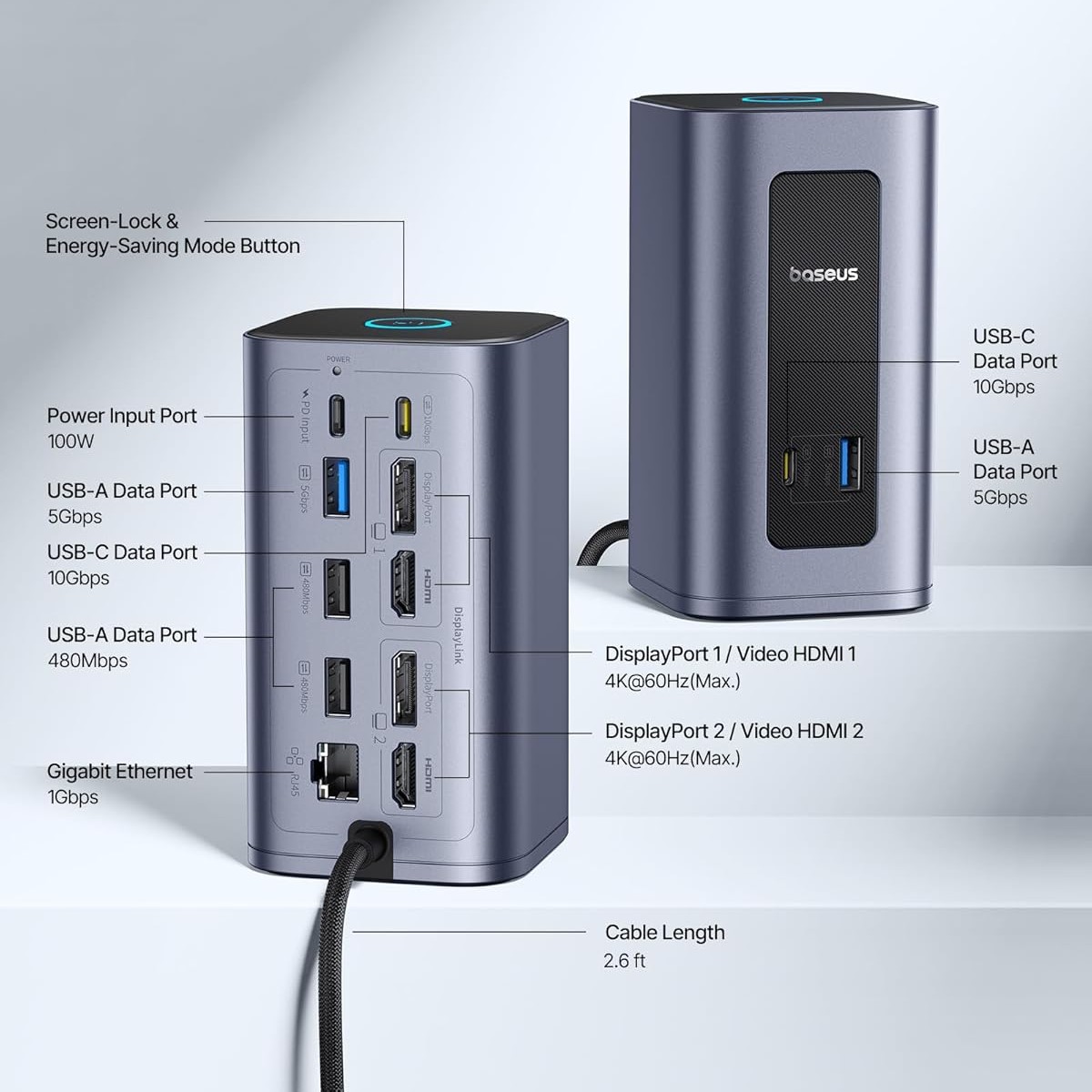 Baseus ra mắt dock 12-trong-1 kết nối 2 màn hình QHD cùng lúc, sạc nhanh 95W, người dùng macOS chắc chắn ưng- Ảnh 1. Baseus ra mắt dock 12-trong-1 kết nối 2 màn hình QHD cùng lúc, sạc nhanh 95W, người dùng macOS chắc chắn ưng- Ảnh 1.