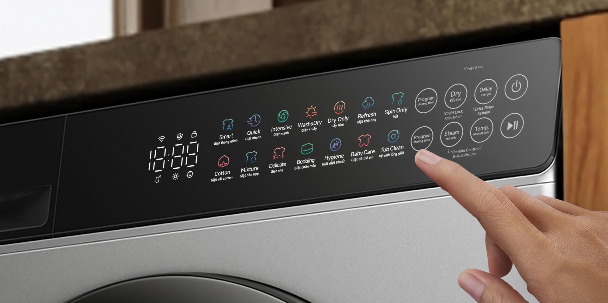 Nâng tầm smarthome với máy giặt sấy tích hợp AI từ Xiaomi: Mijia Front Load Washer Dryer 10,5kg - Ảnh 4. Nâng tầm smarthome với máy giặt sấy tích hợp AI từ Xiaomi: Mijia Front Load Washer Dryer 10,5kg - Ảnh 4.