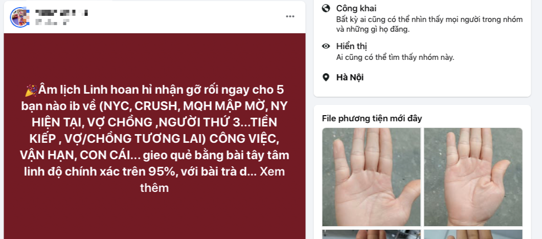 Cảnh báo "tiền mất tật mang" vì xem bói, giải hạn online- Ảnh 1. Cảnh báo "tiền mất tật mang" vì xem bói, giải hạn online- Ảnh 1.