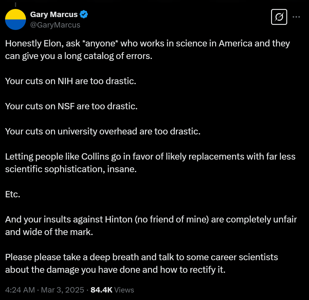 “Cha đỡ đầu AI” cùng nhiều chuyên gia đầu ngành đồng loạt chỉ trích Elon Musk, vị tỷ phú đáp trả gay gắt- Ảnh 6. “Cha đỡ đầu AI” cùng nhiều chuyên gia đầu ngành đồng loạt chỉ trích Elon Musk, vị tỷ phú đáp trả gay gắt- Ảnh 6.
