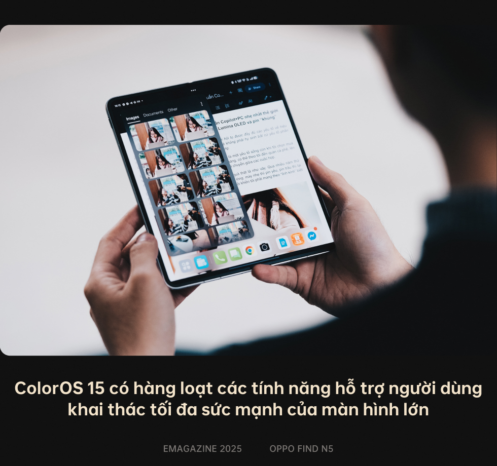 Đánh giá OPPO Find N5: Đơn giản là điện thoại gập tốt nhất thế giới- Ảnh 21. Đánh giá OPPO Find N5: Đơn giản là điện thoại gập tốt nhất thế giới- Ảnh 21.