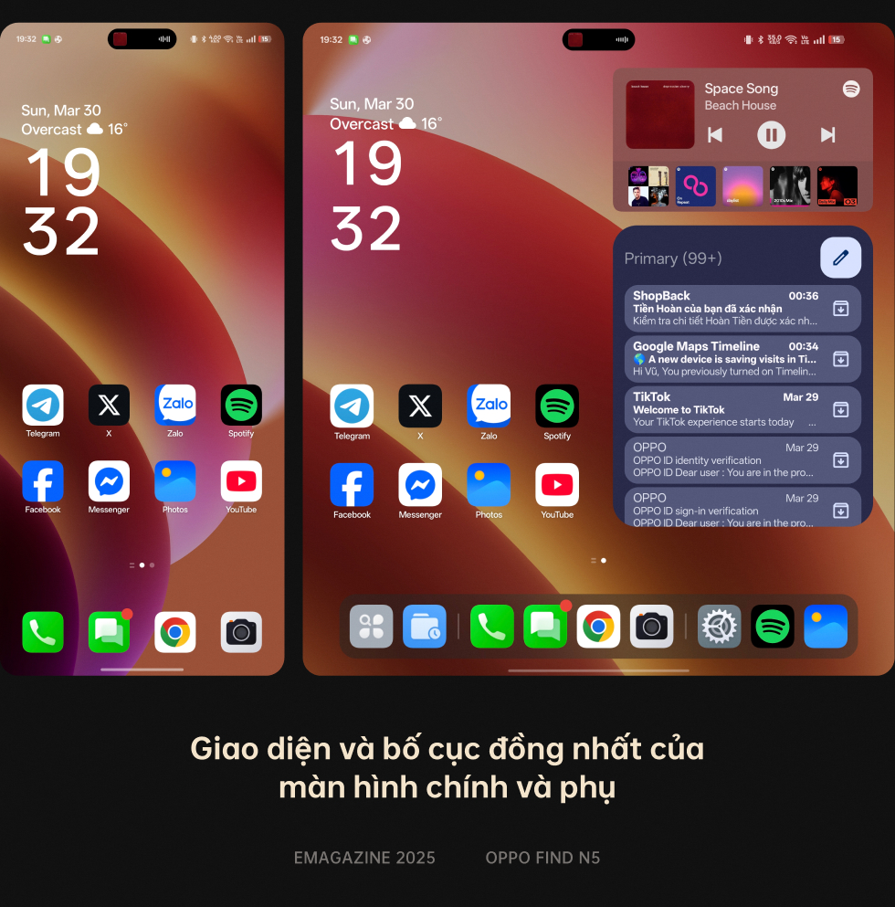 Đánh giá OPPO Find N5: Đơn giản là điện thoại gập tốt nhất thế giới- Ảnh 22. Đánh giá OPPO Find N5: Đơn giản là điện thoại gập tốt nhất thế giới- Ảnh 22.