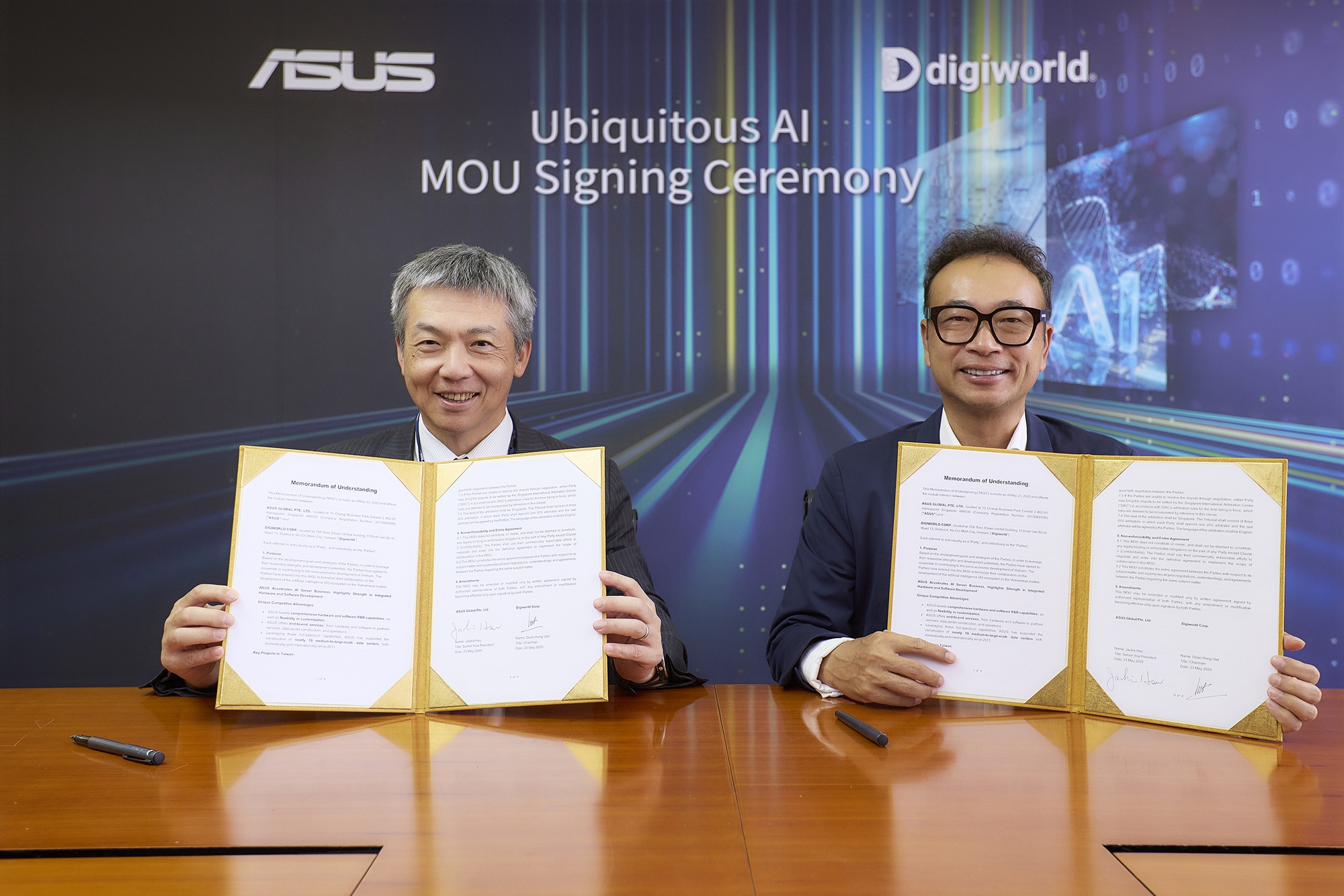 ASUS và Digiworld hợp tác phát triển hệ sinh thái AI tại Việt Nam- Ảnh 1. ASUS và Digiworld hợp tác phát triển hệ sinh thái AI tại Việt Nam- Ảnh 1.