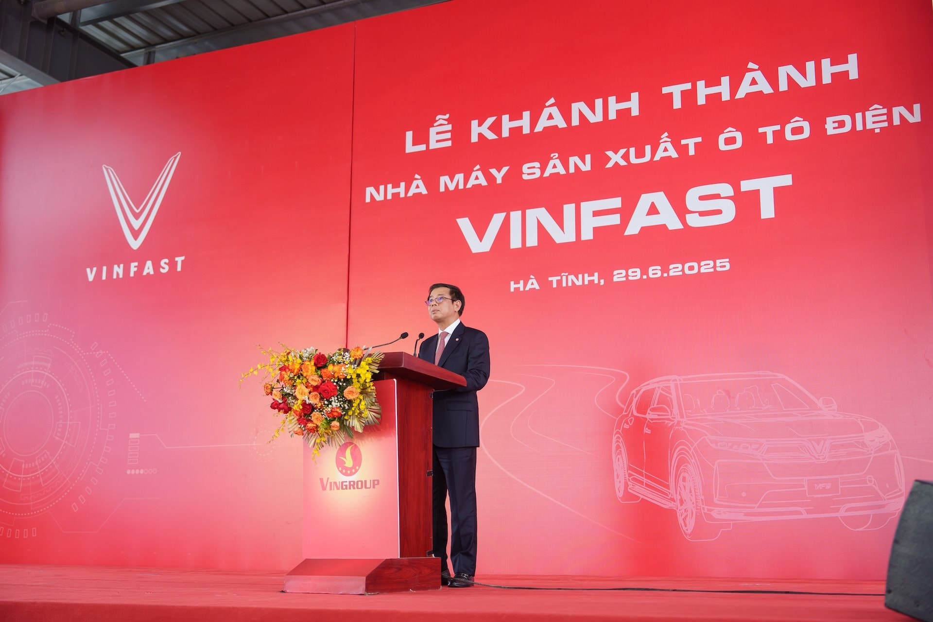 Vinfast kh&aacute;nh th&agrave;nh nh&agrave; m&aacute;y sản xuất &ocirc; t&ocirc; điện tại H&agrave; Tĩnh- Ảnh 1.