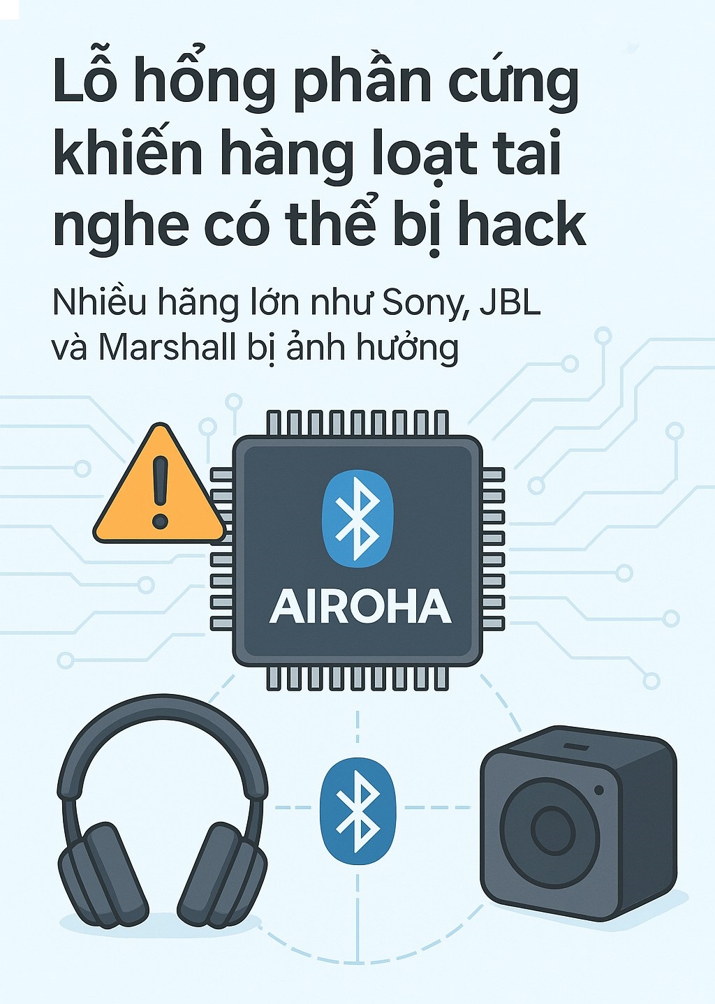 Lỗ hổng phần cứng khiến hàng loạt tai nghe và loa từ Sony, JBL, Marshall có nguy cơ bị chiếm quyền kiểm soát- Ảnh 1. Lỗ hổng phần cứng khiến hàng loạt tai nghe và loa từ Sony, JBL, Marshall có nguy cơ bị chiếm quyền kiểm soát- Ảnh 1.