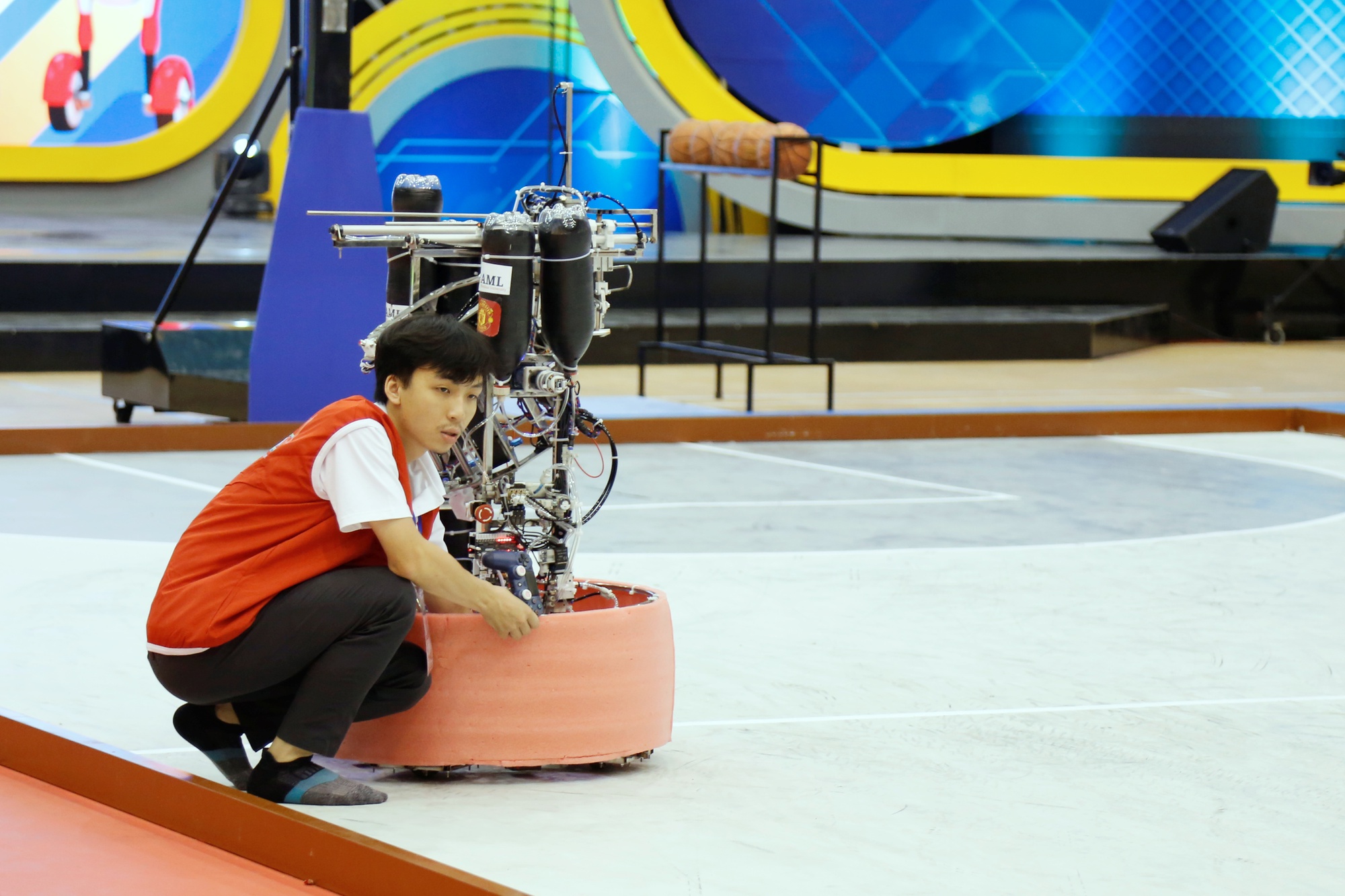 Robocon Việt Nam 2025: Các đội mạnh trở lại đầy ấn tượng tại vòng sơ tuyển- Ảnh 30. Robocon Việt Nam 2025: Các đội mạnh trở lại đầy ấn tượng tại vòng sơ tuyển- Ảnh 30.