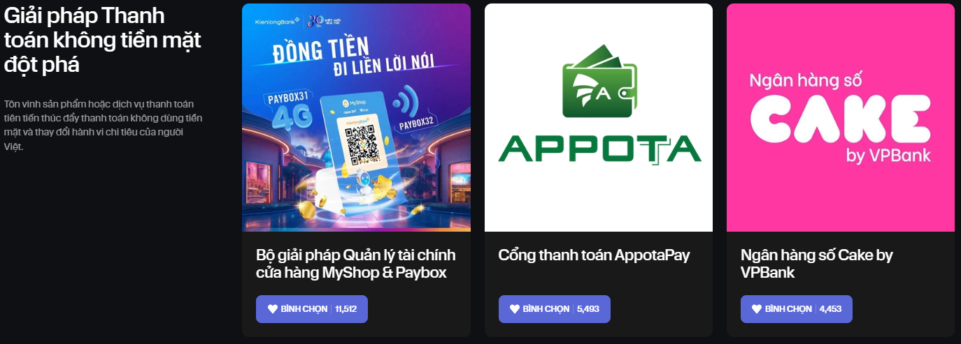 Cuộc đua nước rút tại Consumer Finance Awards: Hàng chục nghìn lượt vote trước giờ chót- Ảnh 1. Cuộc đua nước rút tại Consumer Finance Awards: Hàng chục nghìn lượt vote trước giờ chót- Ảnh 1.