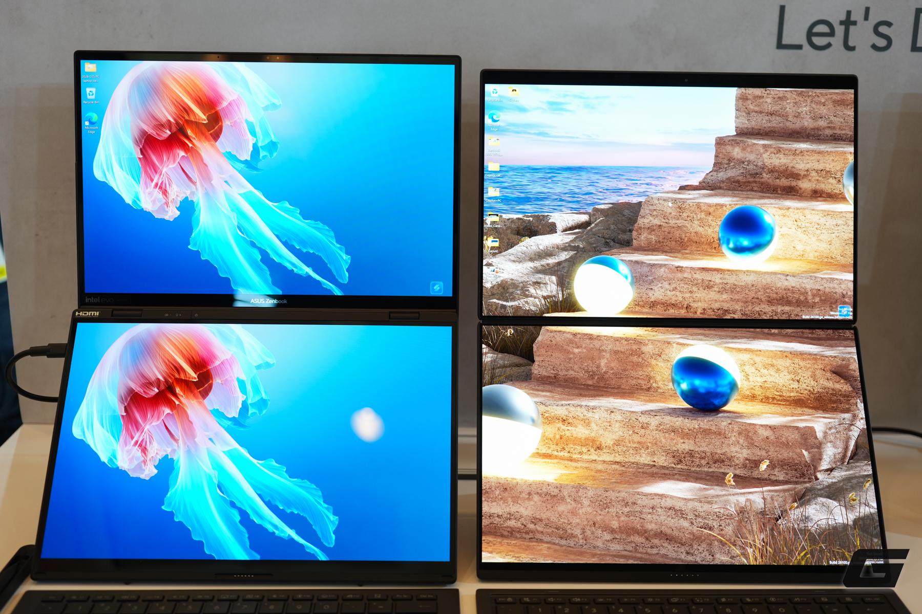 Đem laptop hai m&agrave;n h&igrave;nh đi "cử tạ": ASUS g&acirc;y sốc với độ bền của Zenbook DUO tại CES 2026 - Ảnh 2.